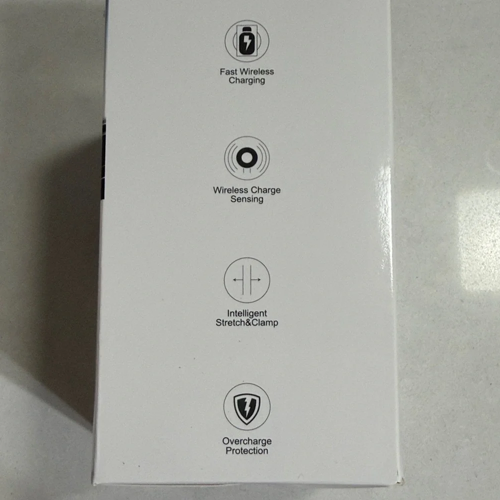 Black Wireless Car Charger with Auto Sensing Hold